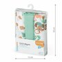 Set 3 scutece, BabyOno, Din muselina, Multifunctionale, Dimensiune 70x70 cm, 0 luni+, Bumbac, Verde/Multicolor - 7