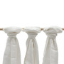 Set 3 scutece, New Baby, Multifunctionale, Din Bambus, 70x80 cm, White - 1