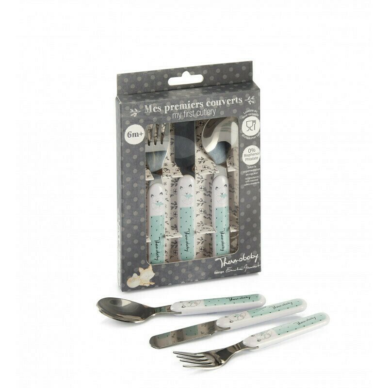 Thermobaby - set 3 tacamuri din inox forest