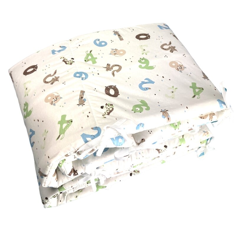 Deseda - set 4 aparatori laterale pufoase h35 pat 140x70 cm cifre nazdravane