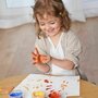 Set acuarele, Gruenspecht, Vopsea organica pentru degete, Pentru copii, 2 ani+, Pentru pictat direct cu palma sau talpa, Multicolor - 7