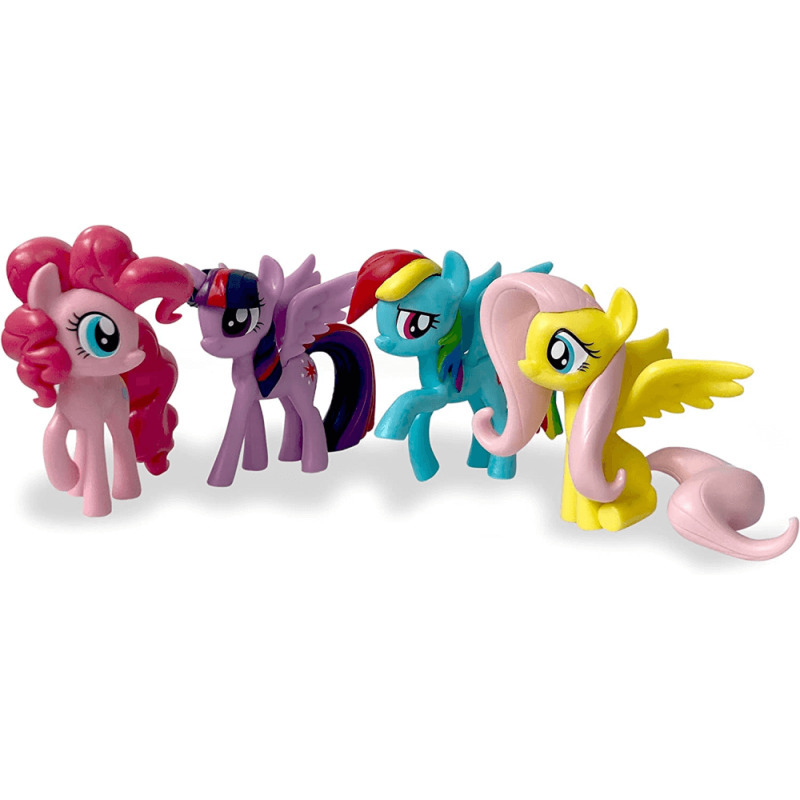 desene de colorat cu my little pony Set 4 Figurine Comansi My Little Pony