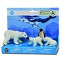 Collecta - Set 4 figurine pictate manual  Ursi polari si pinguin - 1