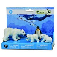 Collecta - Set 4 figurine pictate manual  Ursi polari si pinguin