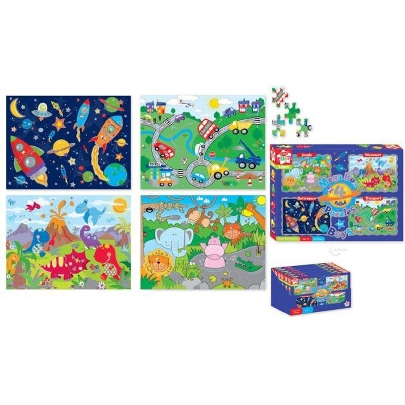 Set 4 puzzle baieti 5 ani