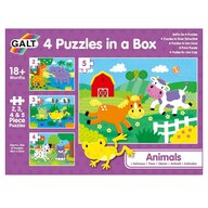 Puzzle animale , Puzzle Copii ,  4 in 1, piese 14