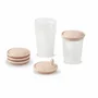 Set 4 recipiente, BabyOno, Pentru stocarea laptelui matern sau a hranei, 200 ml, Fara BPA, Contin capace, Transparent - 9