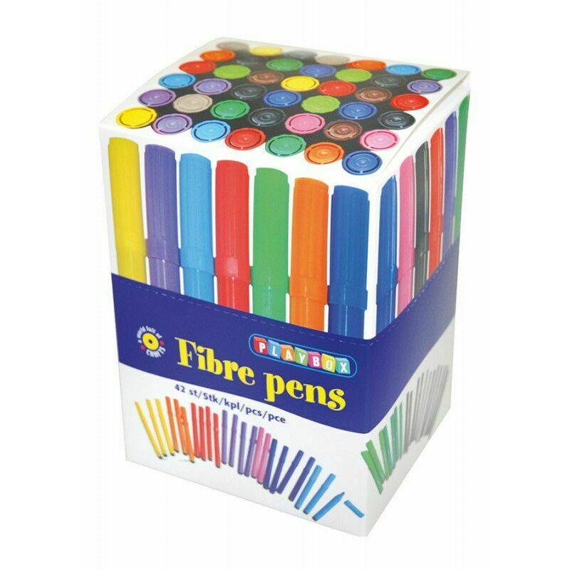Playbox - set carioci 42 bucati, cu varf gros