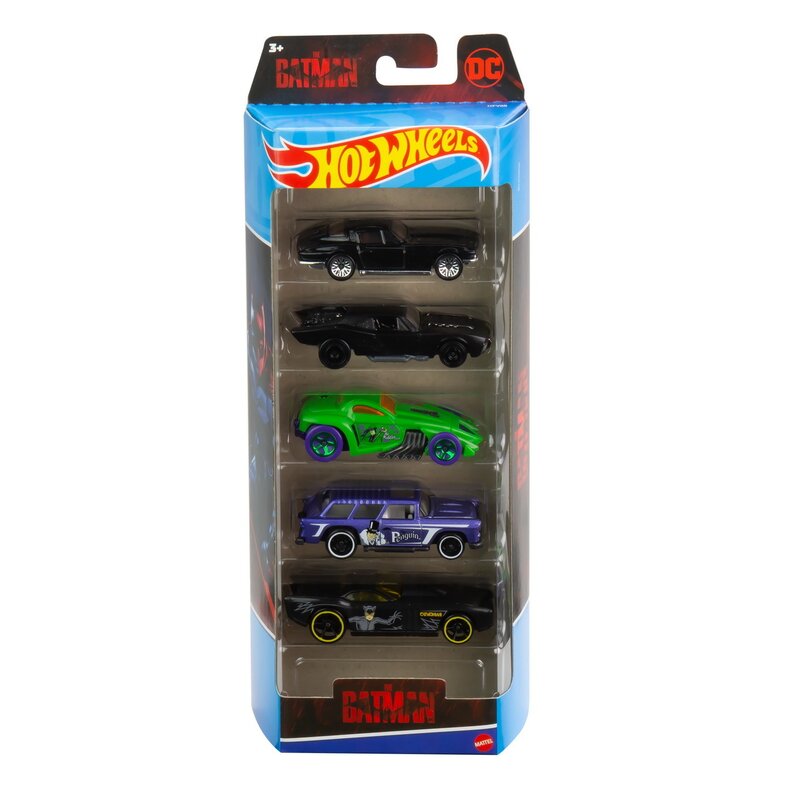 Mattel - SET 5 MASINI HOT WHEELS BATMAN