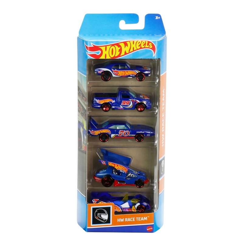 Mattel - SET 5 MASINI HOT WHEELS RACE TEAM