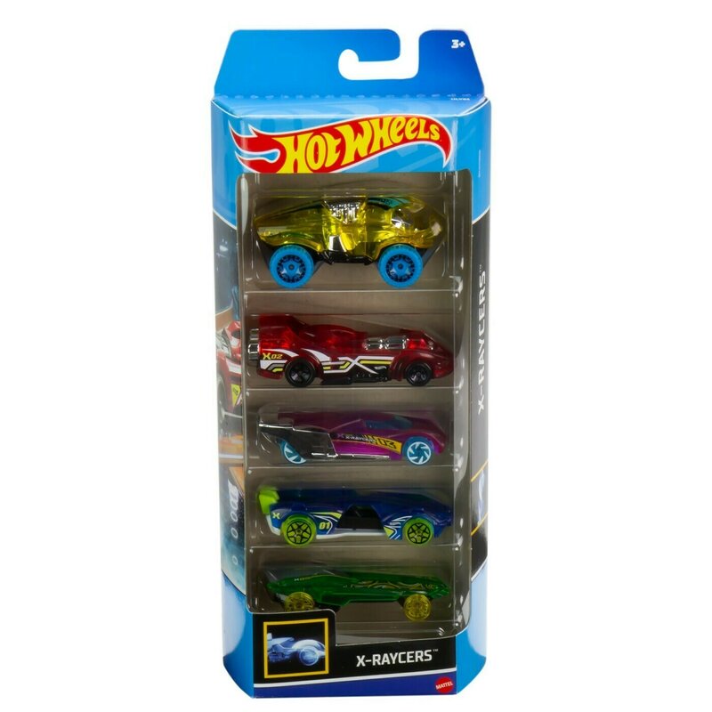 Mattel - SET 5 MASINI HOT WHEELS X-RAYCERS