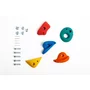 Set 5 pietre pentru escalada, Dice, Medium, Include suruburi pentru fixare, 3 ani+, Multicolor - 1