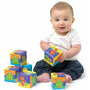 Set 6 cuburi noi pentru baie, Playgro, Cu litere si cifre, Dimesiune 7.5 cm fiecare cub, Splash and Learn Soft blocks for bath - 6