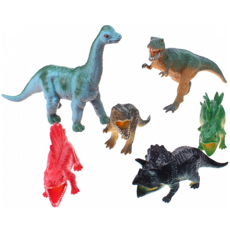 Up int\'l - Set 6 figurine din cauciuc - Dinozauri