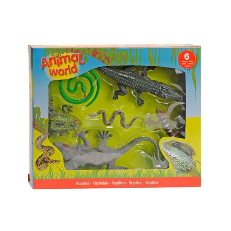 Up int\'l - Set 6 figurine din cauciuc - Reptile