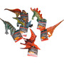 Up int'l - Set 6 figurine dinozauri din cauciuc, diverse modele, 13 - 17 cm - 2