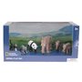 National Geographic - Set 6 figurine Elefantul si puii Maimuta, Raton, Urs Panda - 1
