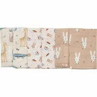 Set 6 lavete, Bubaba, Din bumbac, Dimensiune 40x40 cm, Cu multiple intrebuintari, Multicolor