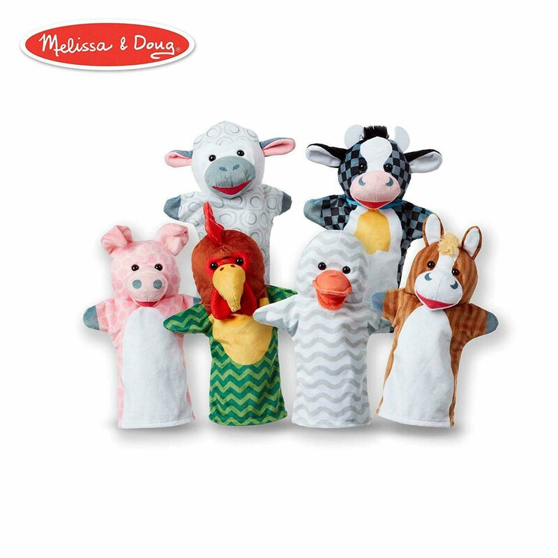 Melissa & Doug - Papusa de mana Animale de la ferma