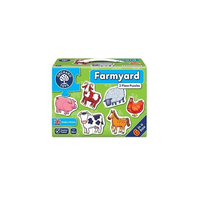 Orchard toys - set 6 puzzle ferma, 12 piese
