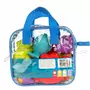 Set 7 animalute de baie, Playgro, Fara gauri, Cu gentuta pentru transport, Fara BPA, Floating Sea Friends, New Blue - 9