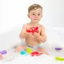 Set 7 animalute de baie, Playgro, Fara gauri, Cu gentuta pentru transport, Fara BPA, Floating Sea Friends, New Blue - 6