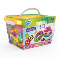 Set Air Clay cu argila usoara pentru modelaj Lovin - 42 culori - Donuts Box