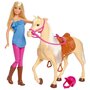 Set Barbie by Mattel Family Pets papusa cu cal - 1