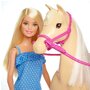 Set Barbie by Mattel Family Pets papusa cu cal - 3