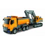 Set basculanta si excavator RS Toys Play City on the Road, scara 1:18 - 1