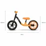 Bicicleta fara pedale, Lionelo, Alex, Usoara, Cu ghidon si sa reglabile, Greutate 3.3 Kg, Cu roti din spuma EVA, 12 inch, Portocaliu + Casca pentru copii, Reglabila 50-56 cm, Alb - 17