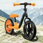 Bicicleta fara pedale, Lionelo, Alex, Usoara, Cu ghidon si sa reglabile, Greutate 3.3 Kg, Cu roti din spuma EVA, 12 inch, Portocaliu + Casca pentru copii, Reglabila 50-56 cm, Bej - 6