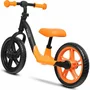 Bicicleta fara pedale, Lionelo, Alex, Usoara, Cu ghidon si sa reglabile, Greutate 3.3 Kg, Cu roti din spuma EVA, 12 inch, Portocaliu + Casca pentru copii, Reglabila 50-56 cm, Bej - 10
