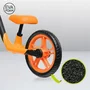 Bicicleta fara pedale, Lionelo, Alex, Usoara, Cu ghidon si sa reglabile, Greutate 3.3 Kg, Cu roti din spuma EVA, 12 inch, Portocaliu + Casca pentru copii, Reglabila 50-56 cm, Bej - 20