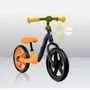 Bicicleta fara pedale, Lionelo, Alex, Usoara, Cu ghidon si sa reglabile, Greutate 3.3 Kg, Cu roti din spuma EVA, 12 inch, Portocaliu + Casca pentru copii, Reglabila 50-56 cm, Bej - 21
