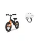Bicicleta fara pedale, Lionelo, Bart Air, Usoara, Cu roti gonflabile, Cu cadru din magneziu, Cu ghidon si sa reglabile, Greutate 3.8 Kg, 12 inch, Negru + Casca pentru copii, Reglabila 50-56 cm, Alb - 2
