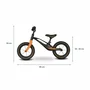 Bicicleta fara pedale, Lionelo, Bart Air, Usoara, Cu roti gonflabile, Cu cadru din magneziu, Cu ghidon si sa reglabile, Greutate 3.8 Kg, 12 inch, Negru + Casca pentru copii, Reglabila 50-56 cm, Alb - 15