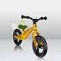 Bicicleta fara pedale, Lionelo, Bart, Usoara, Cu cadru din magneziu, Cu ghidon si sa reglabile, Greutate 3 Kg, 12 inch, Auriu + Casca pentru copii, Reglabila 50-56 cm, Alb - 21