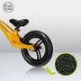 Bicicleta fara pedale, Lionelo, Bart, Usoara, Cu cadru din magneziu, Cu ghidon si sa reglabile, Greutate 3 Kg, 12 inch, Auriu + Casca pentru copii, Reglabila 50-56 cm, Alb - 24