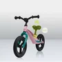 Bicicleta fara pedale, Lionelo, Bart Tour, Usoara, Cu cadru din magneziu, 3.3 Kg, 12 inch, Bubblegum + Casca pentru copii, Reglabila 50-56 cm, Alb - 18