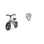 Bicicleta fara pedale, Lionelo, Bart Tour, Usoara, Cu cadru din magneziu, 3.3 Kg, 12 inch, Bubblegum + Casca pentru copii, Reglabila 50-56 cm, Bej - 2