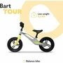 Bicicleta fara pedale, Lionelo, Bart Tour, Usoara, Cu cadru din magneziu, 3.3 Kg, 12 inch, Gri + Casca pentru copii, Reglabila 50-56 cm, Alb - 11