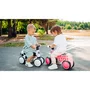 Bicicleta fara pedale, Lionelo, Sammy, Cu 4 roti, Din spuma EVA, Stabila, Manere moi, antiderapante, 12- 36 luni, Greutate maxima suportata 25 kg + Casca pentru copii, Reglabila 50-56 cm, Roz - 39