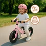 Bicicleta fara pedale, Lionelo, Toni, Cu ghidon si sa reglabile, Ultra usoara, 2.8 Kg, 18 luni+, Sustine 30 kg, Bej + Casca pentru copii, Reglabila 50-56 cm, Alb - 15