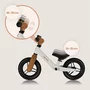 Bicicleta fara pedale, Lionelo, Toni, Cu ghidon si sa reglabile, Ultra usoara, 2.8 Kg, 18 luni+, Sustine 30 kg, Bej + Casca pentru copii, Reglabila 50-56 cm, Alb - 17