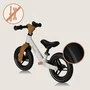 Bicicleta fara pedale, Lionelo, Toni, Cu ghidon si sa reglabile, Ultra usoara, 2.8 Kg, 18 luni+, Sustine 30 kg, Bej + Casca pentru copii, Reglabila 50-56 cm, Bej - 18