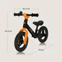 Bicicleta fara pedale, Lionelo, Toni, Cu ghidon si sa reglabile, Ultra usoara, 2.8 Kg, 18 luni+, Sustine 30 kg, Portocaliu + Casca pentru copii, Reglabila 50-56 cm, Bej - 22