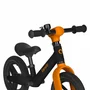 Bicicleta fara pedale, Lionelo, Toni, Cu ghidon si sa reglabile, Ultra usoara, 2.8 Kg, 18 luni+, Sustine 30 kg, Portocaliu + Casca pentru copii, Reglabila 50-56 cm, Bej - 12