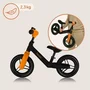 Bicicleta fara pedale, Lionelo, Toni, Cu ghidon si sa reglabile, Ultra usoara, 2.8 Kg, 18 luni+, Sustine 30 kg, Portocaliu + Casca pentru copii, Reglabila 50-56 cm, Alb - 16