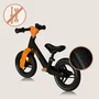 Bicicleta fara pedale, Lionelo, Toni, Cu ghidon si sa reglabile, Ultra usoara, 2.8 Kg, 18 luni+, Sustine 30 kg, Portocaliu + Casca pentru copii, Reglabila 50-56 cm, Alb - 18